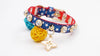 Doge Crystal Charm Free Soft Genuiner Leather Collar