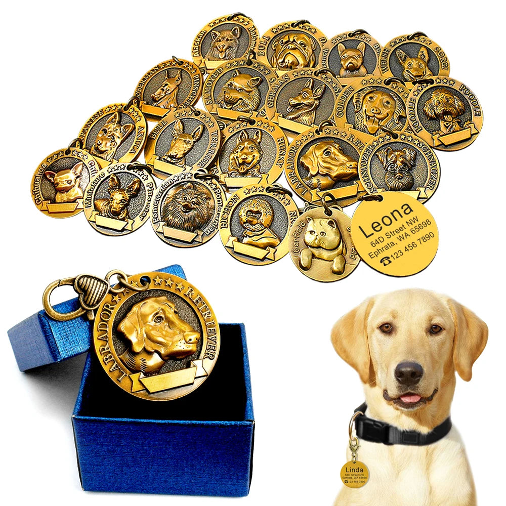 Personalized Dog ID Tag Customized Nameplate