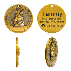 Personalized Dog ID Tag Customized Nameplate