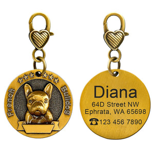 Personalized Dog ID Tag Customized Nameplate