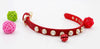 Doge Crystal Charm Free Soft Genuiner Leather Collar