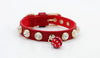 Doge Crystal Charm Free Soft Genuiner Leather Collar