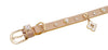 Doge Crystal Charm Free Soft Genuiner Leather Collar