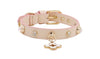 Doge Crystal Charm Free Soft Genuiner Leather Collar