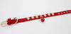 Doge Crystal Charm Free Soft Genuiner Leather Collar