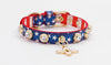 Doge Crystal Charm Free Soft Genuiner Leather Collar