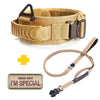 Classic Adjustable Reflective Training Military Dog Collar