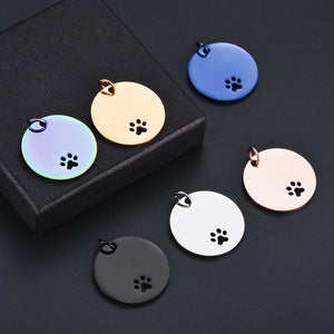 Stainless Stee Round Dog ID Tags