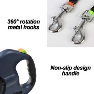 Double-Ended Dog Leash 3m Retractable Traction Rope
