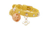 Doge Crystal Charm Free Soft Genuiner Leather Collar