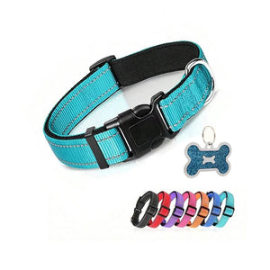 Adjustable Breathable Nylon Soft Padded Dog Collar