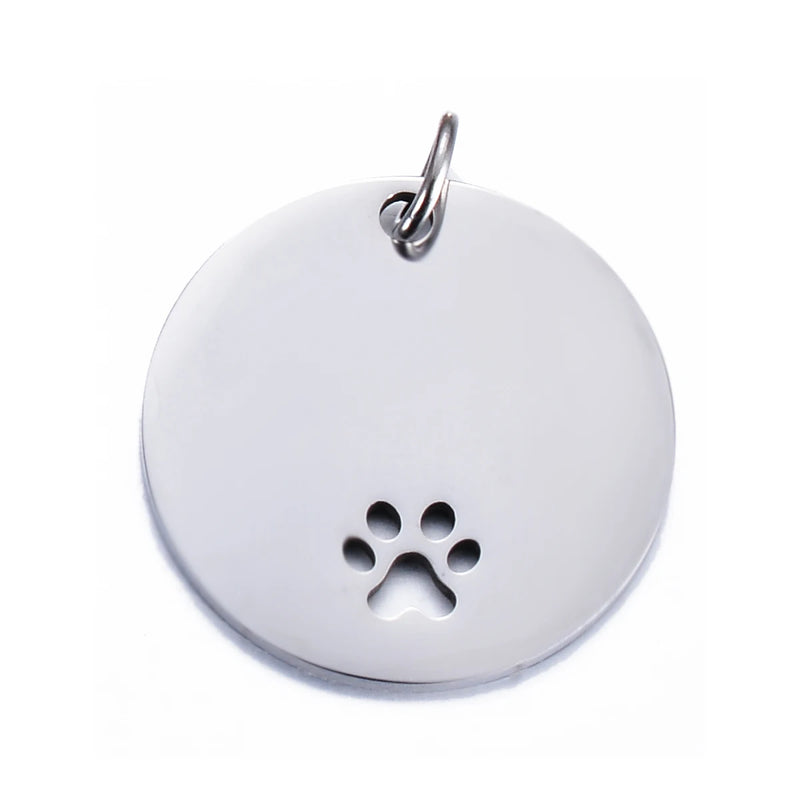 Stainless Stee Round Dog ID Tags