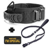 Classic Adjustable Reflective Training Military Dog Collar