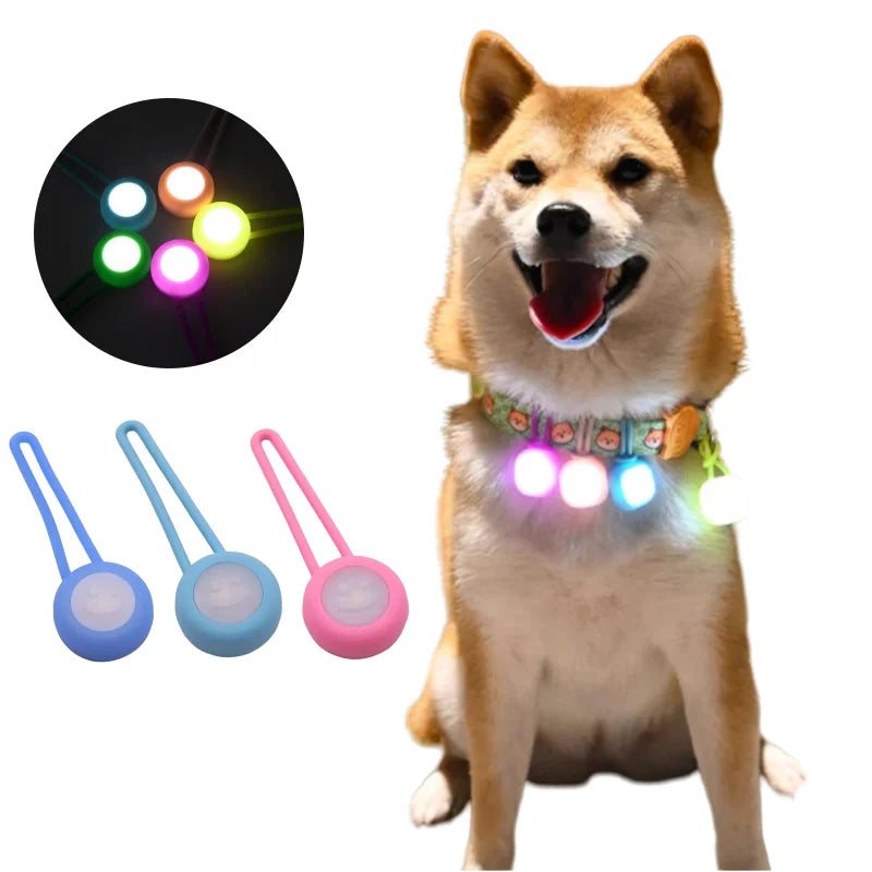 Anti-lost Dog LED Walking Night Silicone