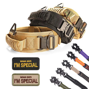 Classic Adjustable Reflective Training Military Dog Collar