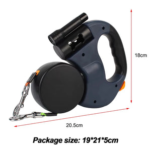 Double-Ended Dog Leash 3m Retractable Traction Rope