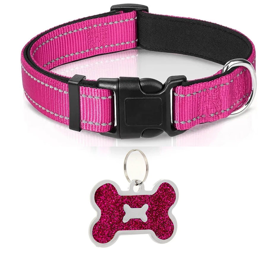 Adjustable Breathable Nylon Soft Padded Dog Collar