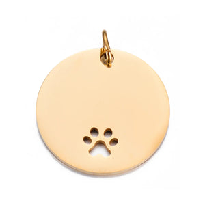 Stainless Stee Round Dog ID Tags