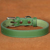 Adjustable Leather Small Dog Collar