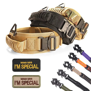 Classic Adjustable Reflective Training Military Dog Collar