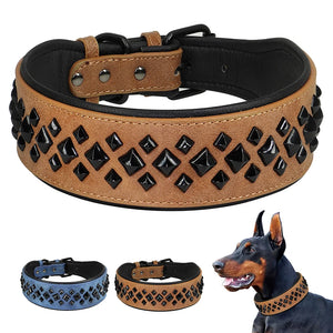 Cool Spikes Studded Leather dog Collars