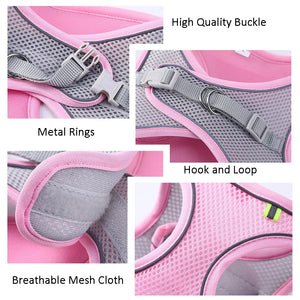 Dog Reflective Chest Vest  Rope Set harness