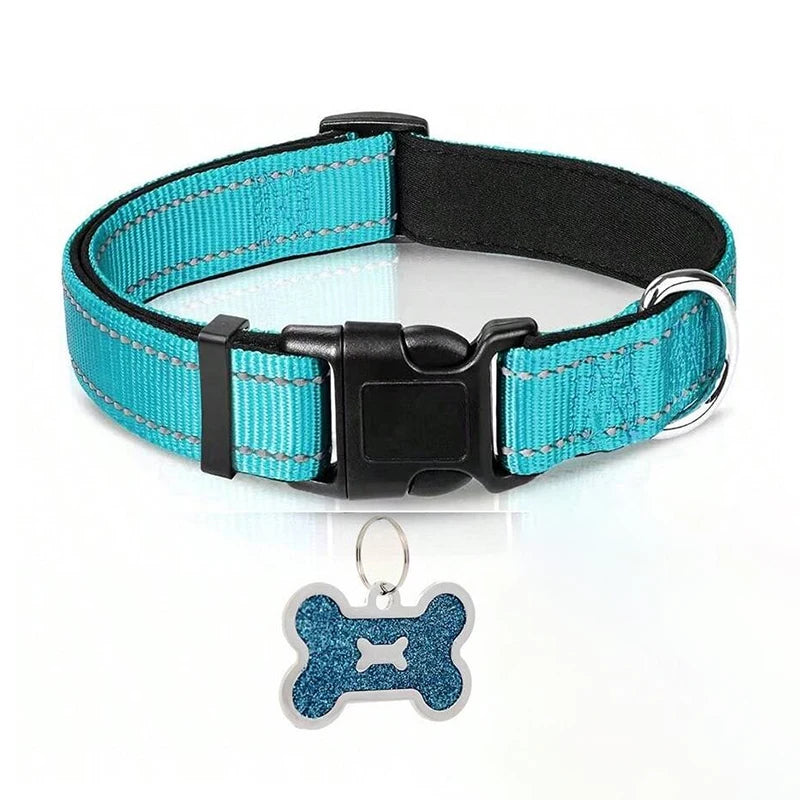 Adjustable Breathable Nylon Soft Padded Dog Collar