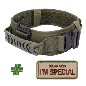 Classic Adjustable Reflective Training Military Dog Collar