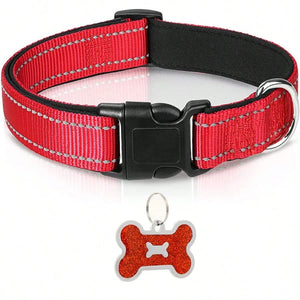 Adjustable Breathable Nylon Soft Padded Dog Collar