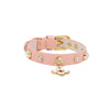 Doge Crystal Charm Free Soft Genuiner Leather Collar