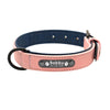 Personalized Custom Leather Dog Collar Name ID Tags