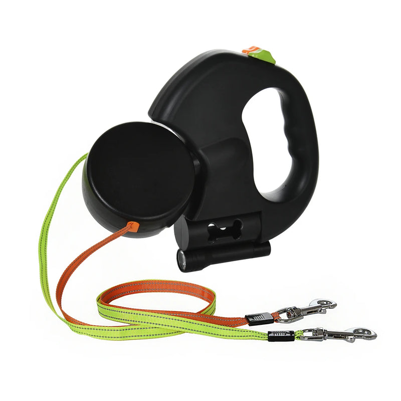 Double-Ended Dog Leash 3m Retractable Traction Rope