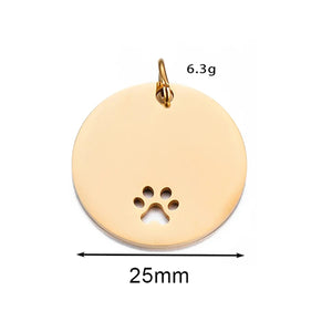 Stainless Stee Round Dog ID Tags