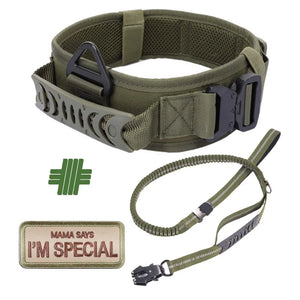 Classic Adjustable Reflective Training Military Dog Collar