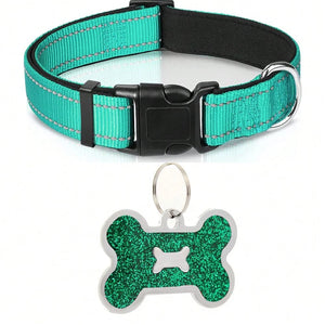 Adjustable Breathable Nylon Soft Padded Dog Collar