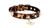 Doge Crystal Charm Free Soft Genuiner Leather Collar
