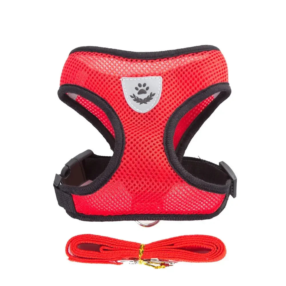 Polyester Adjustable Mesh Puppy Dog Harness