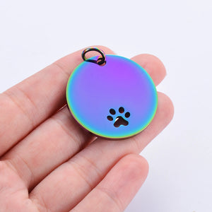 Stainless Stee Round Dog ID Tags