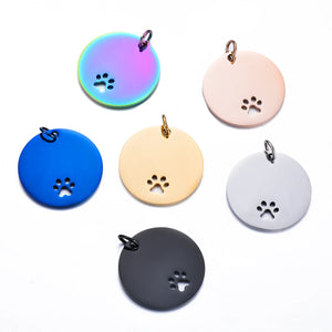 Stainless Stee Round Dog ID Tags